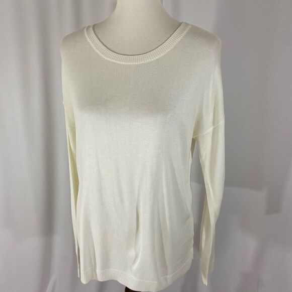 a new day Sweaters - A New Day White Crewneck Sweater